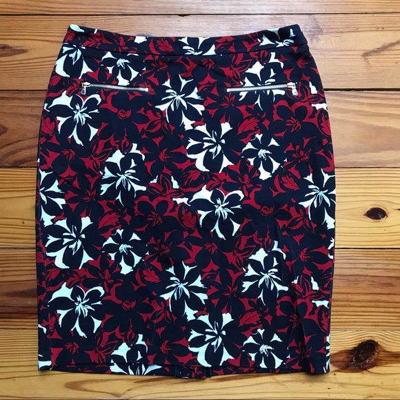 Talbots Red White Blue Pencil Skirt Bundle, EUC, 6P - Picture 3 of 16